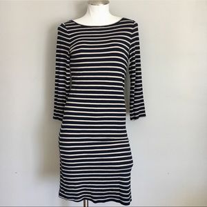 BCBGMaxAzria Stripe Knit Long Sleeve Dress
